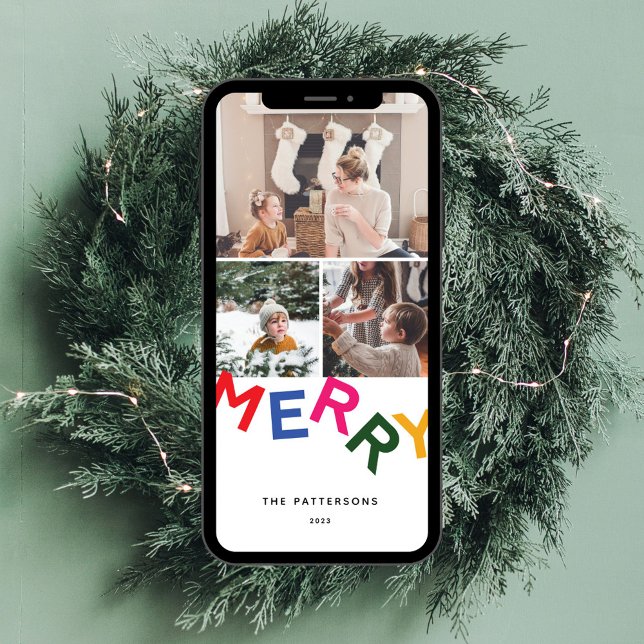 Glatt Helgdag-fotokort Julkort (Skapare uppladdad)