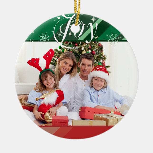 Glatt Helgdag Julgransprydnad Keramik (Framsidan)