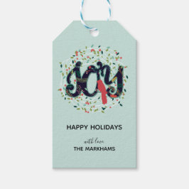 Glatt helgdag - julklapp - märkre presentetikett