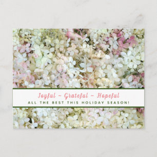Glatt - hoppingivande Hydrangea Helgdag-vykort Vykort