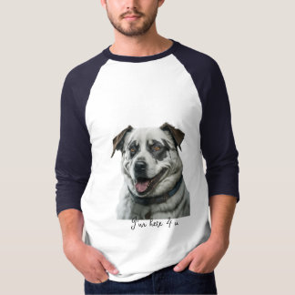 Glatt hund t shirt
