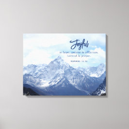 Glatt i Hope Christian inspirational Mountain Canvastryck