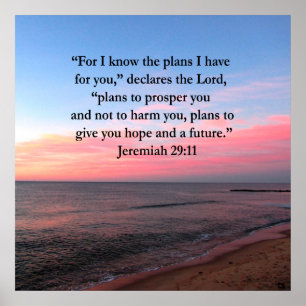 GLATT JEREMIAH 29:11 SUNRISE POSTER