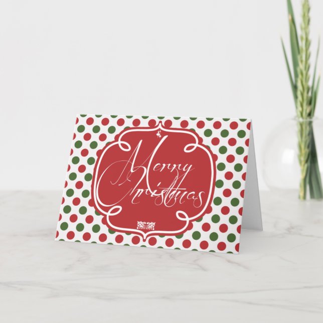 Glatt jul helgkort (Framsida)