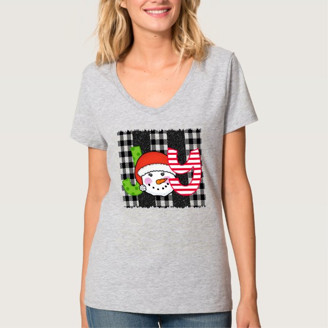 Glatt jul t shirt (Framsida)