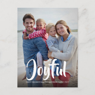 Glatt julfoto med handskrivet överlägg helg vykort