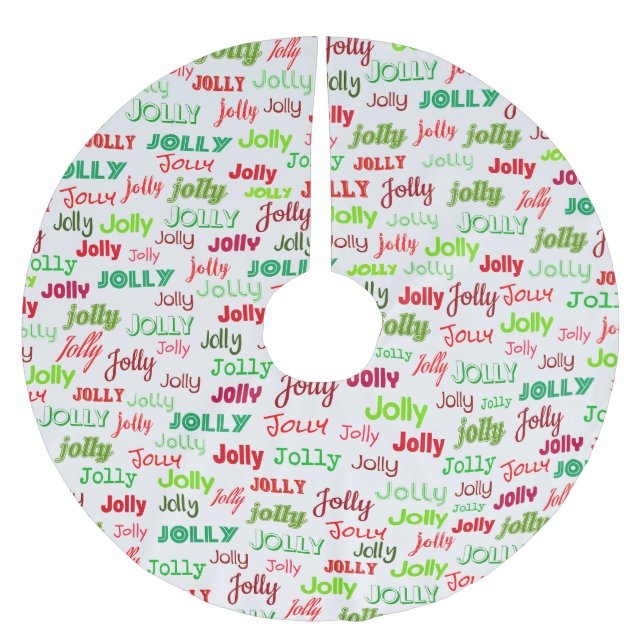Glatt! Julgransmatta Borstad Polyester (Framsidan)