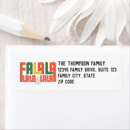 Glatt Julhelg Choir Sång Retro-jul Returadress Etikett