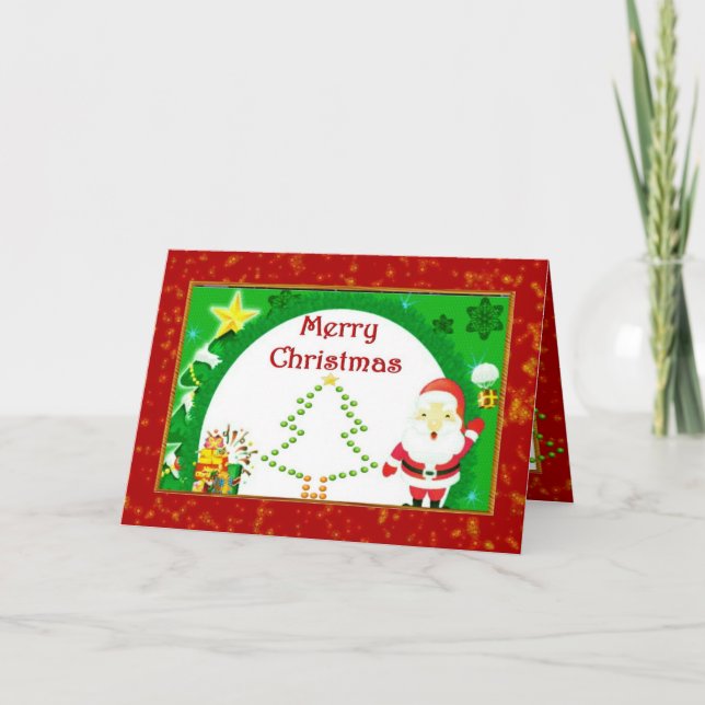 Glatt julkort helgkort (Framsida)