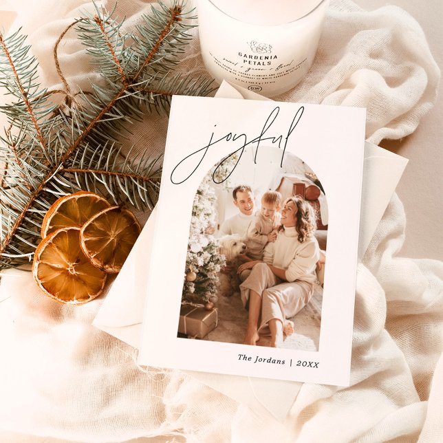 Glatt julkort | Pil-fotokort Tack Kort (Skapare uppladdad)