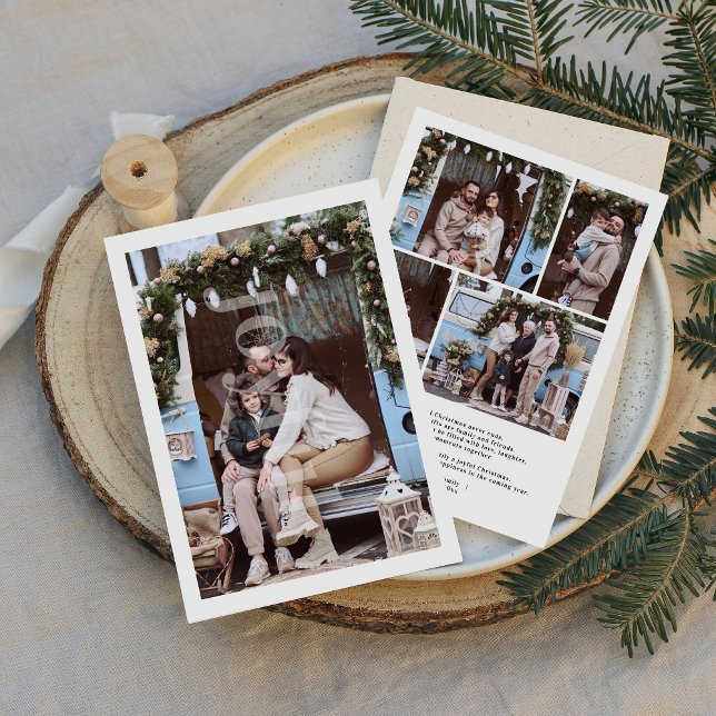 Glatt jullfoto-Helgdag Julkort (Skapare uppladdad)