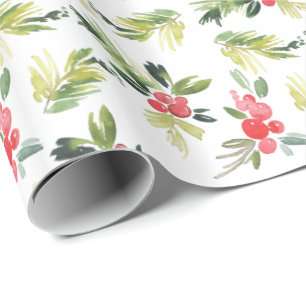 Glatt julmönster för Mistletoe Presentpapper