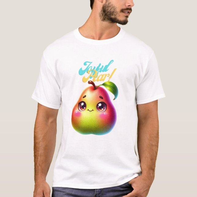 Glatt julpärondesign för Roligt-Helgdag T Shirt (Framsida)