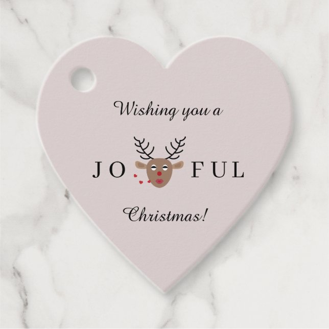 Glatt julpryder Kiss  Helgdag Gift Gåvor Etiketter (Framsida)