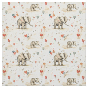 Glatt jumbo: Stollig Elephant Tyg