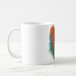 Glatt katt som håller en blomkruk mug | “Le och ly Kaffemugg