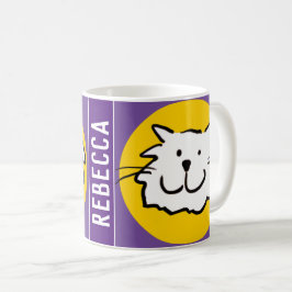 Glatt kattansikte kaffemugg