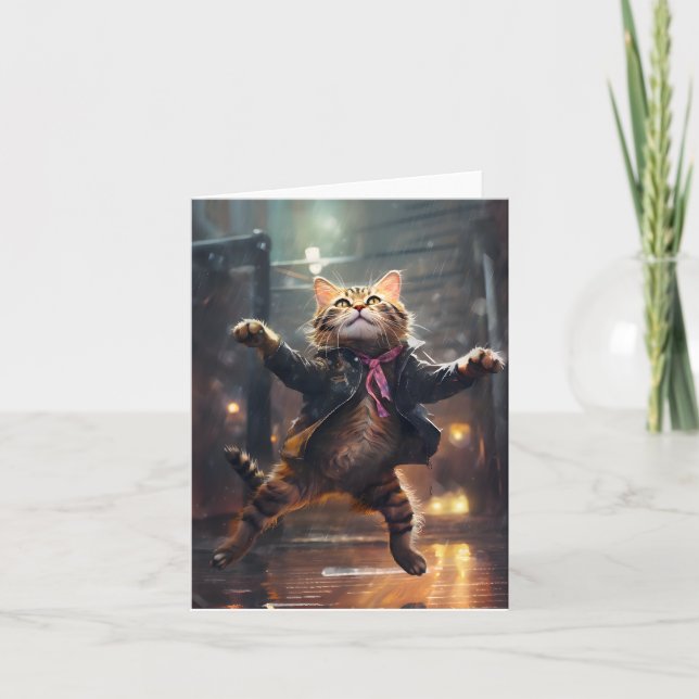 Glatt kattdanläggning i Spanien Anteckningskort (Framsida)