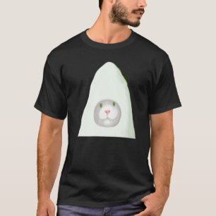 Glatt kattunge konstverk vit katt meme t shirt