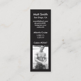 Glatt kryssningkort mini visitkort