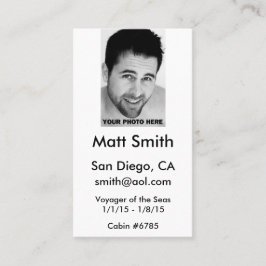 Glatt kryssningkort visitkort