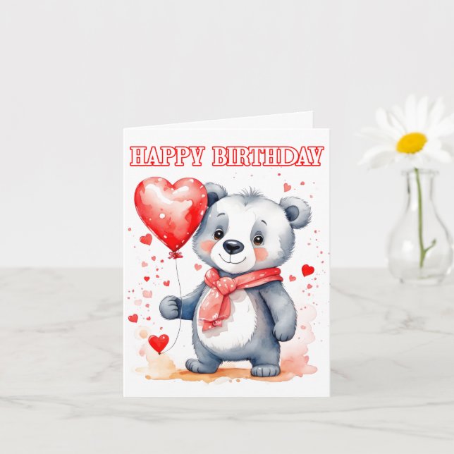 Glatt Little Koala Bear Grattis på födelsedagen Kort (Liten växt)