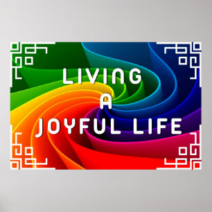 "Glatt livstid" Positive Wall Art Poster