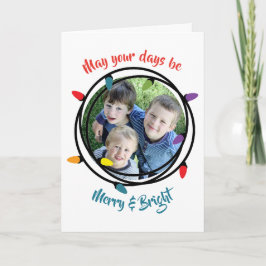 Glatt & ljust julljus helgkort