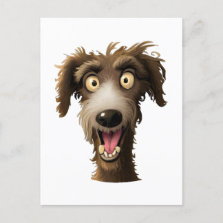 Glatt Lurcher - Cheeky-Tecknad har hittats Vykort