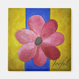 Glatt magnetblomma magnet