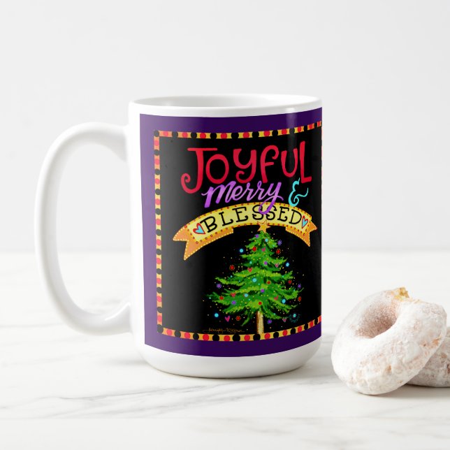 Glatt Merry Blzed Julgran Kaffemugg (Med munk)