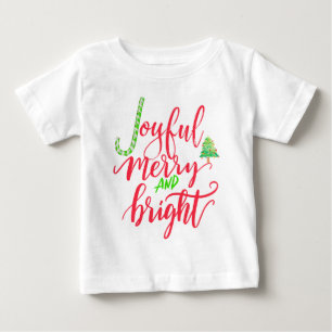 Glatt merry- och klarröd typografi-skript tröja
