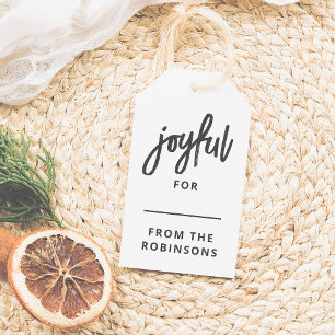 Glatt   Modern Anpassningsbar Jul Presentetikett