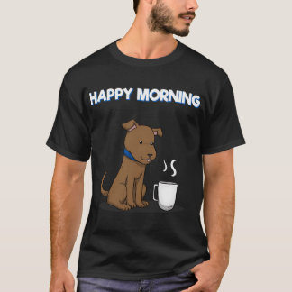 Glatt Morgon Hundkaffe T Shirt