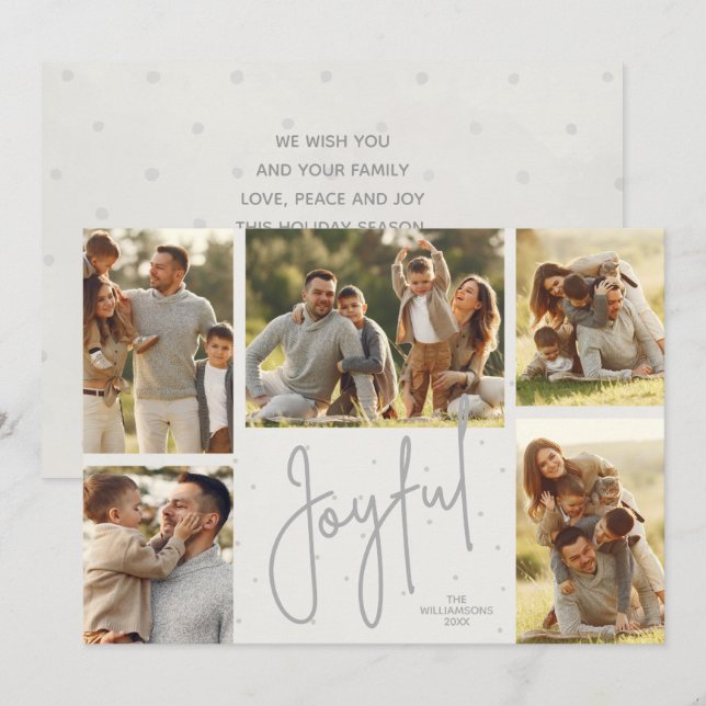 GLATT multifotojul Julkort (Fram/baksida)