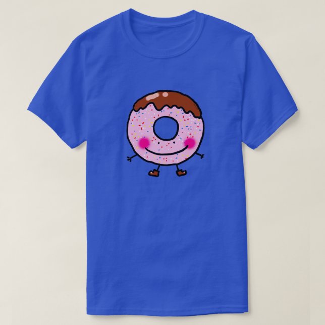 Glatt Munkfigur Konst Med Glitter T Shirt (Design framsida)