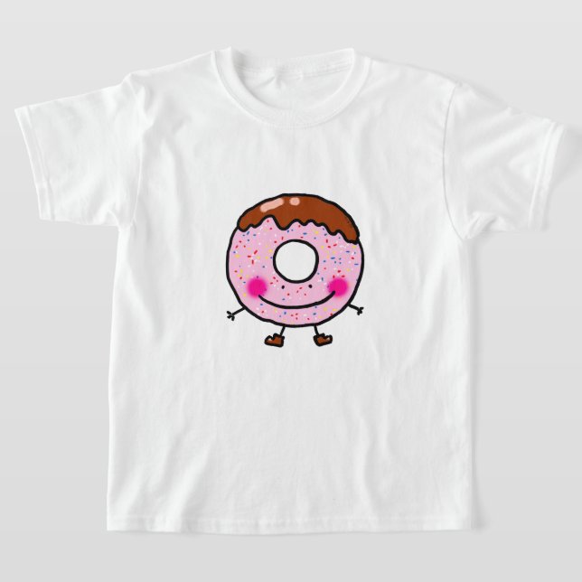 Glatt Munkförsedd Munk Karaktärs Konst T Shirt (Laydown)