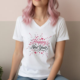 Glatt Nyår T-Shirt – Elegant Modern Festlig
