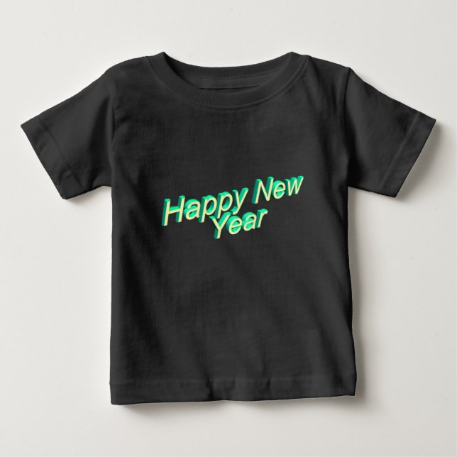 Glatt Nyårsbaby T-Shirt  (Framsida)