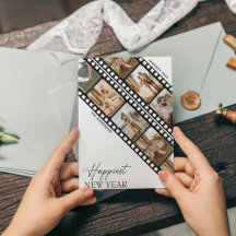 Glatt nytt år Kamera Film Minimal kollage Foto