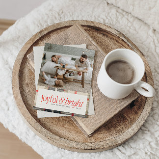 Glatt och Mysigt vinter-pektfoto Julkort