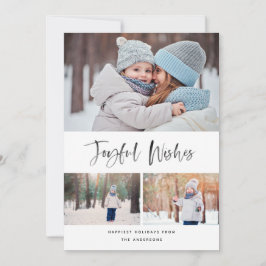 Glatt Önskemål Modern Penselskript - fotopul Julkort