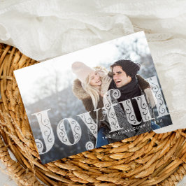 Glatt Overlay Coral Photo jul-Helgdag Julkort