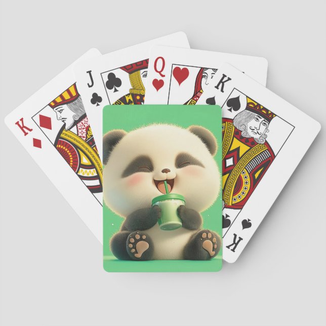 Glatt Panda: Uppfriskande brytning Casinokort (Baksidan)