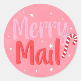 Glatt presentmail runt klistermärke
