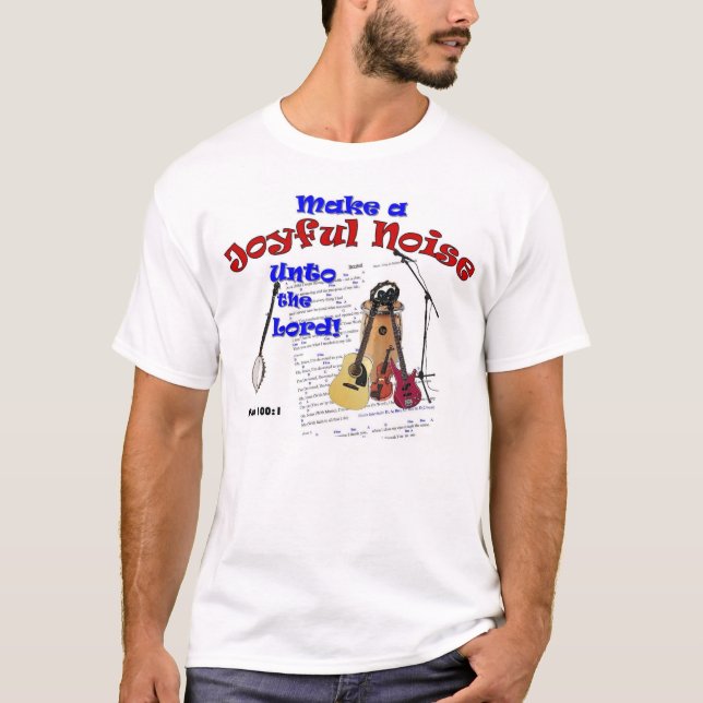 Glatt Psalm 100 stojar T-shirt (Framsida)