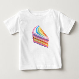 Glatt regnbågskaka t shirt