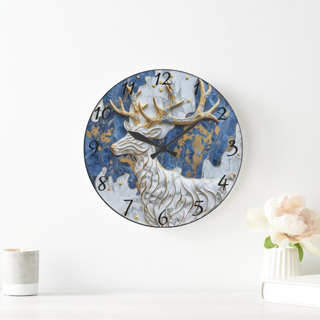 Glatt Reindeer Helgdag Magic Stor Klocka (Hem)