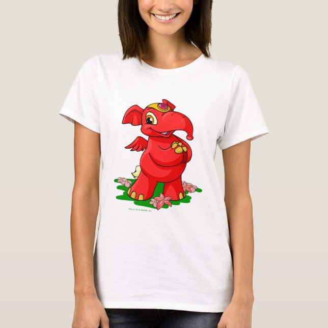 Glatt röda Elephante i Shenkuu Tee Shirt (Framsida)