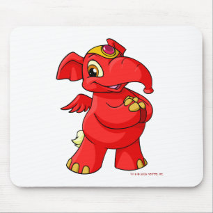Glatt röda Elephante Musmatta